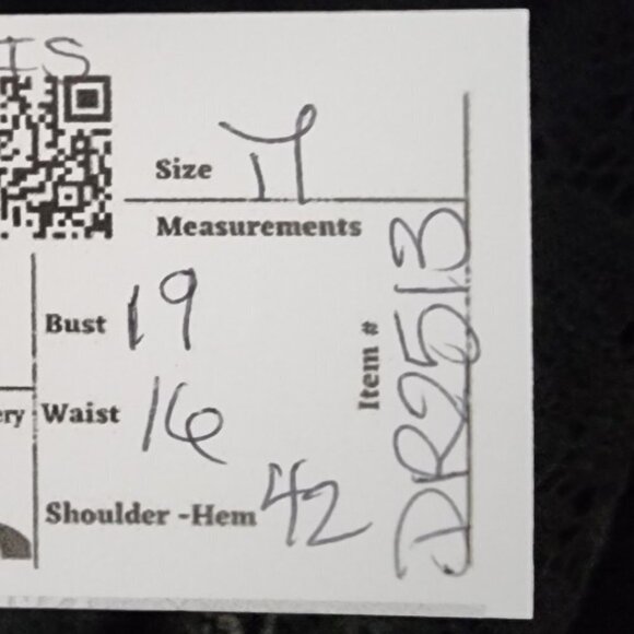 Vintage Wendy Lane Black Lace Long Sleeve Sheath Dress Size M - Picture 12 of 12